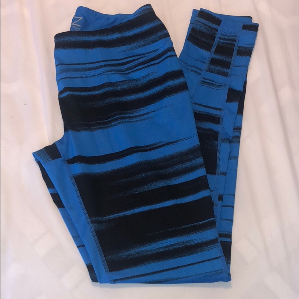 Black and Blue Athletic Leggings